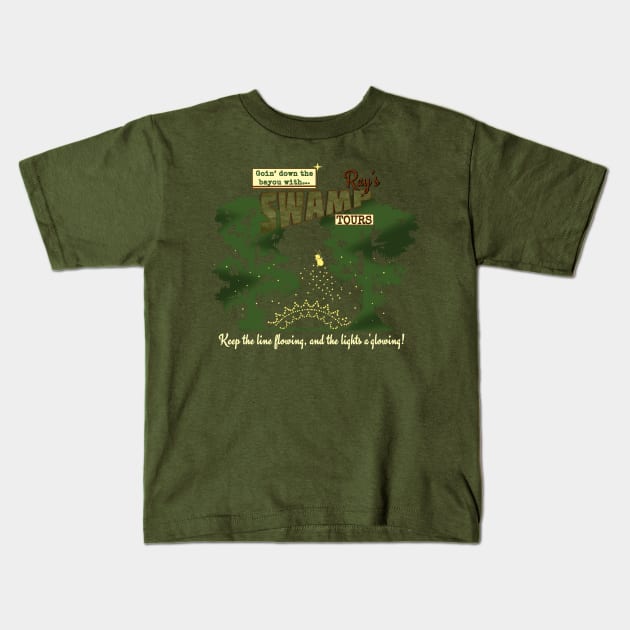 Ray's Swamp Tours Kids T-Shirt by TreyLemons